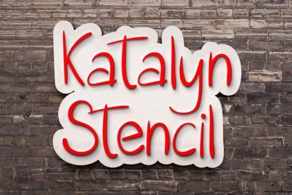 Katalyn Stencil Font - Featured Image