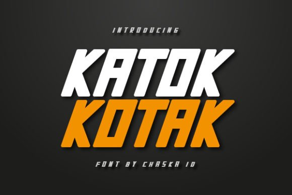 Katok Kotak Font - Featured Image
