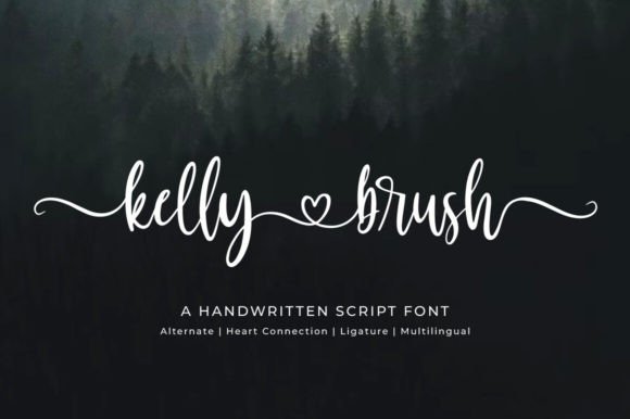 Kelly Brush Font - Featured Image
