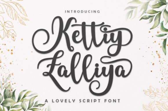 Kettiy Zalliya Script Font - Featured Image