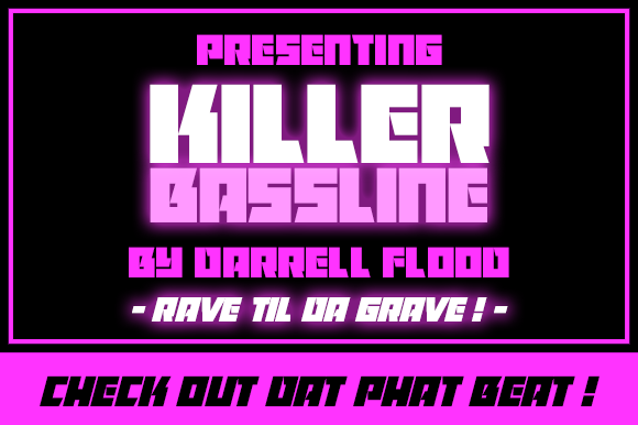 Killer Bassline Font - Featured Image