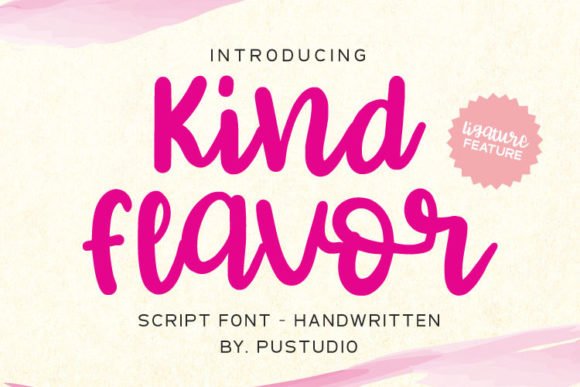 Kind Flavor Font - Featured Image