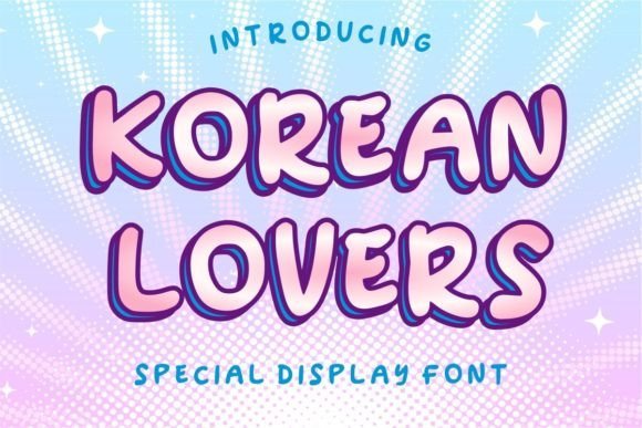 Korean Lovers Font - Featured Image