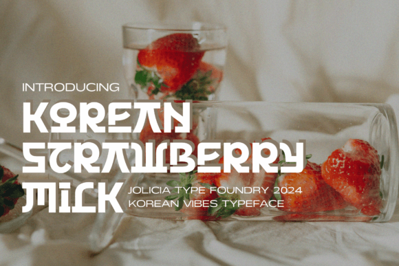 Korean Strawberry Milk Font - Featured Image