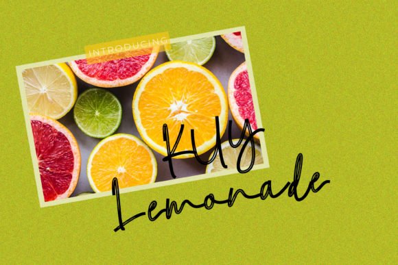 Kuy Lemonade Font - Featured Image
