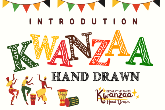 Kwanzaa Hand Drawn Font - Featured Image