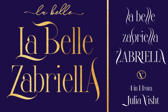 La Belle Zabriella Duo Font - Featured Image