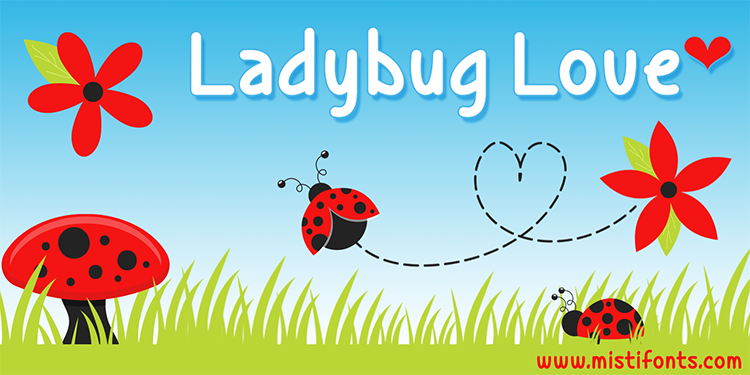 Ladybug Love Font - Featured Image