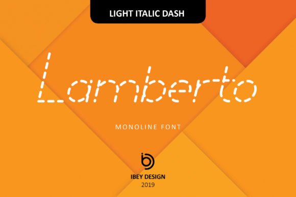 Lamberto Light Italic Dash Font - Featured Image