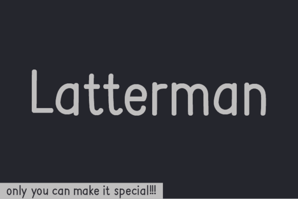Latterman Font - Featured Image