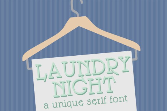 Laundry Night Font - Featured Image