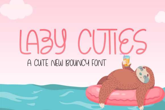 Lazy Cuties Font - Featured Image