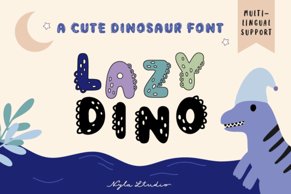 Lazy Dino Font - Featured Image