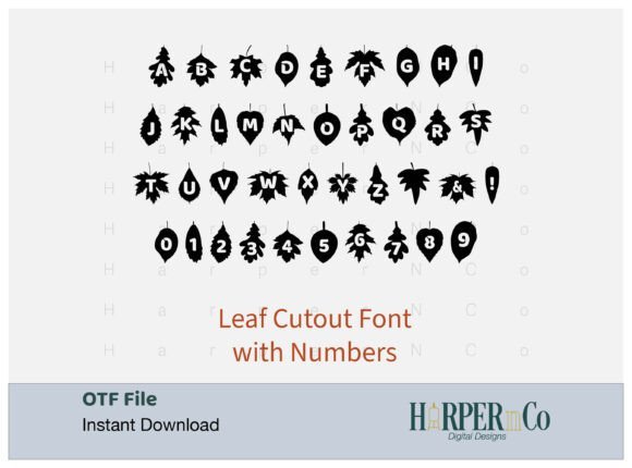 Leaf Cutout Font - Featured Image