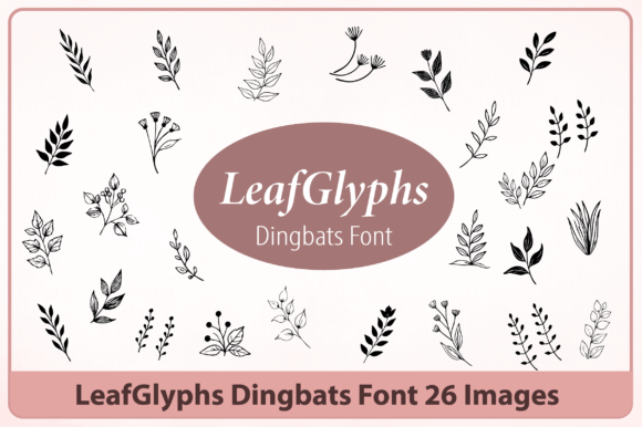 Leafglyphs Font - Featured Image
