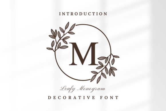 Leafy Monogram Font - Featured Image