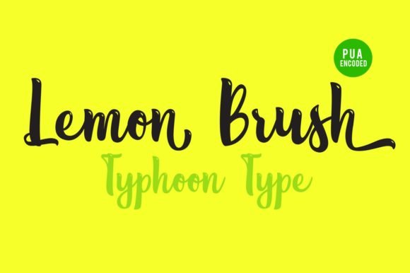 Lemon Brush Font - Featured Image