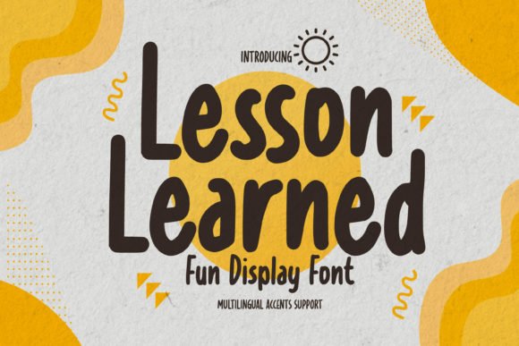 Lesson Learned Font - Featured Image