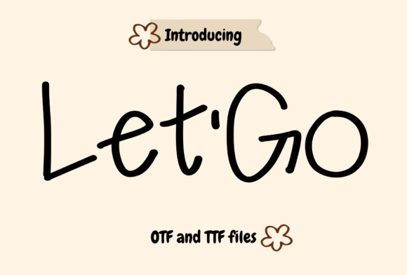 Let Go Font - Featured Image
