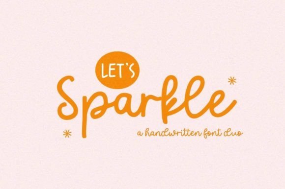 Let's Sparkle Font - Featured Image