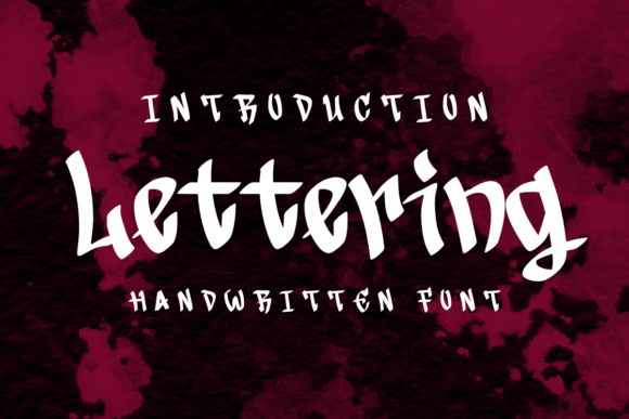 Lettering Font - Featured Image