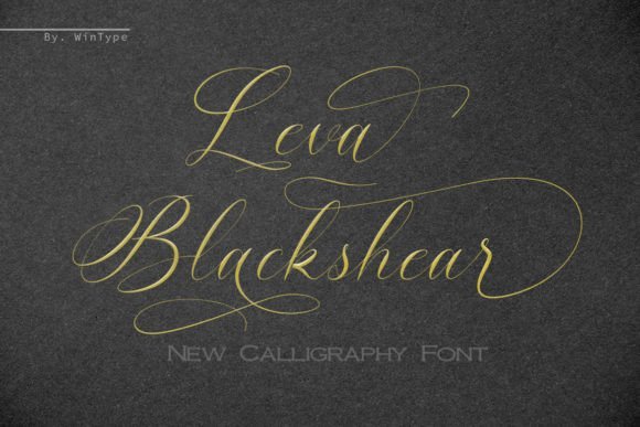 Leva Blackshear Font - Featured Image