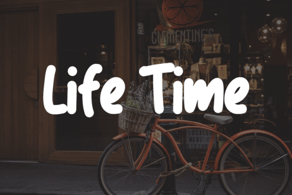 Life Time Font - Featured Image