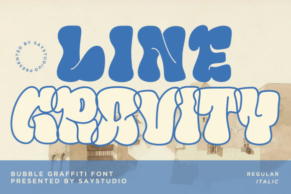 Line Gravity Font - Featured Image