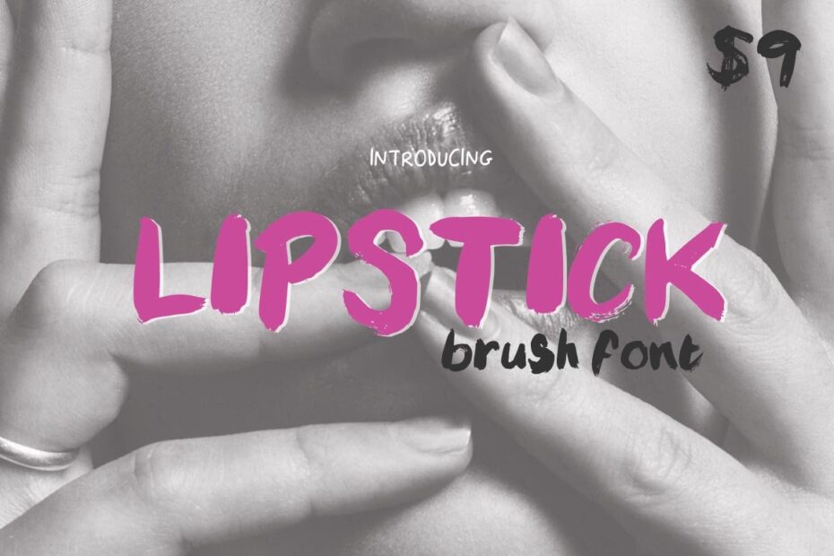 Lipstick Brush Font - Featured Image