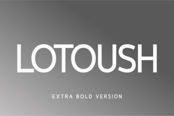 Lotoush Extra Bold Font - Featured Image