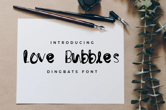 Love Bubbles Font - Featured Image