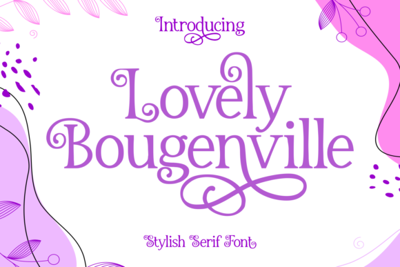 Lovely Bougenville Font - Featured Image