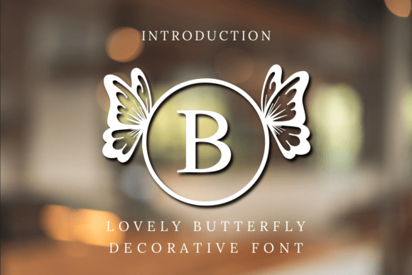 Lovely Butterfly Font - Featured Image