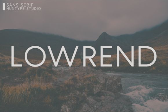 Lowrend Font - Featured Image