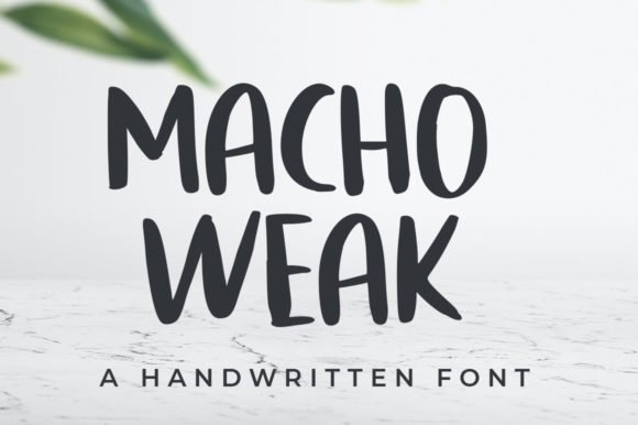 Macho Weak Font - Featured Image