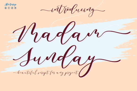 Madam Sunday Font - Featured Image