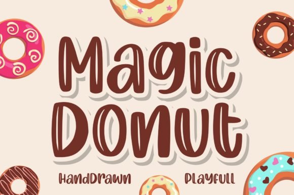 Magic Donut Font - Featured Image
