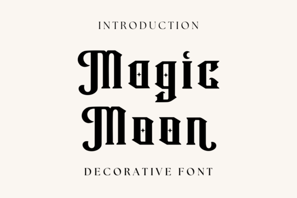 Magic Moon Font - Featured Image