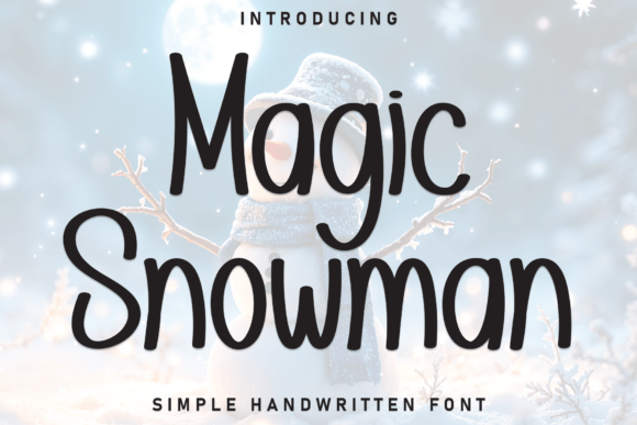 Magic Snowman Font - Featured Image