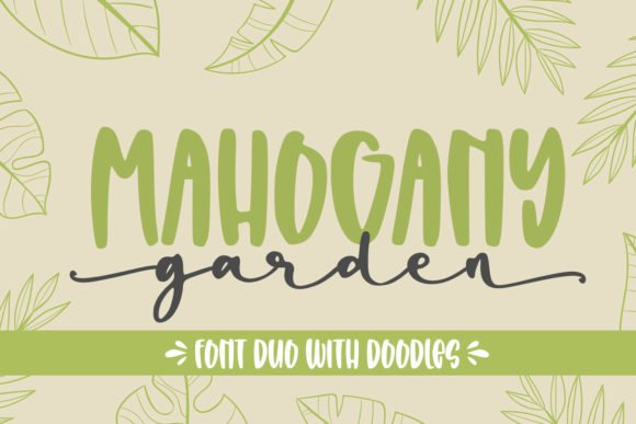 Mahogany Garden Font - Featured Image