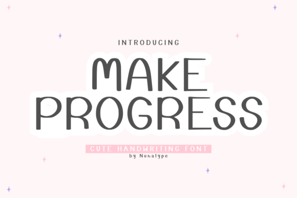 Make Progress Font - Featured Image