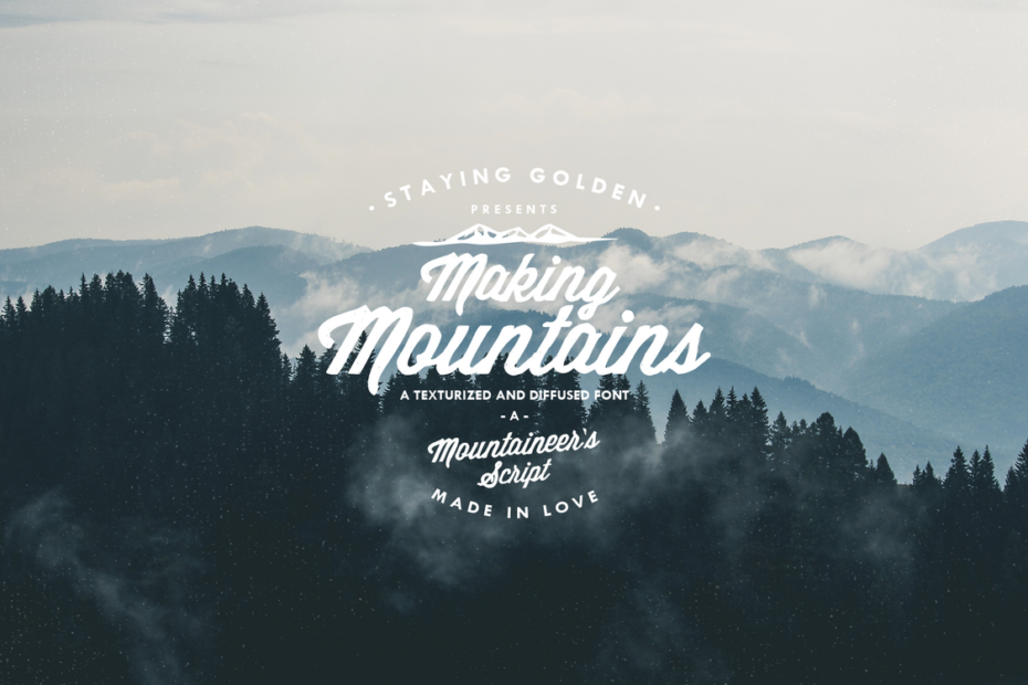 Making Mountains Font - Featured Image