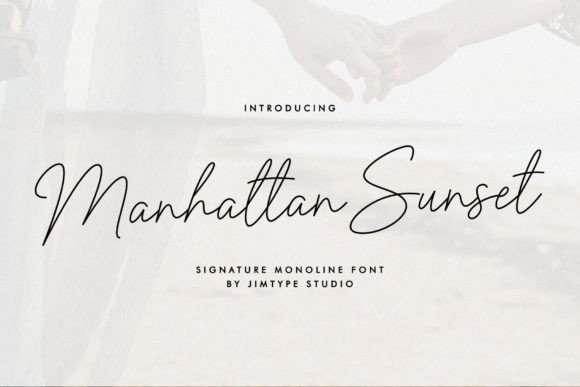 Manhattan Sunset Font - Featured Image