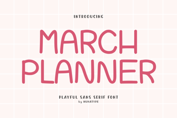 March Planner Font - Featured Image