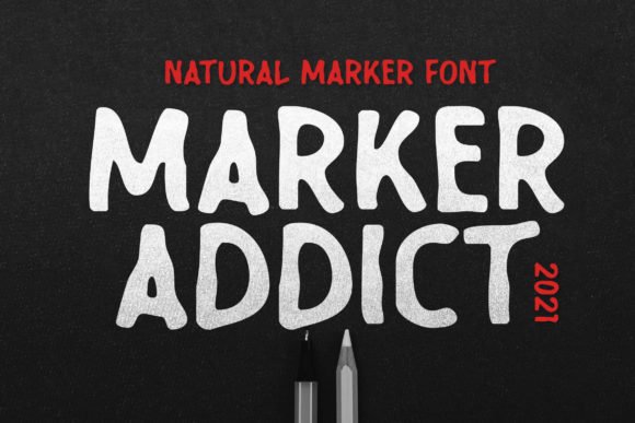 Marker Addict Font - Featured Image