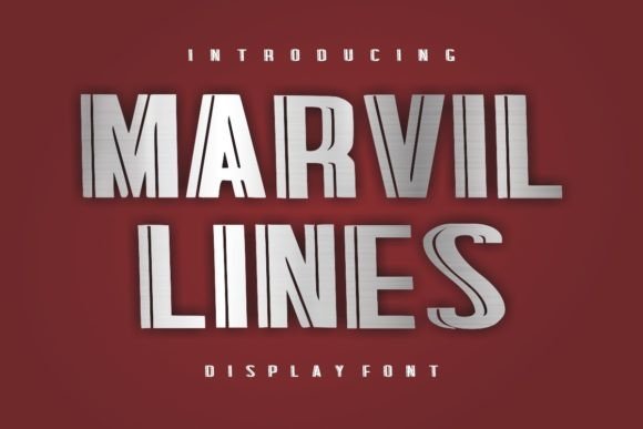 Marvil Lines Font - Featured Image