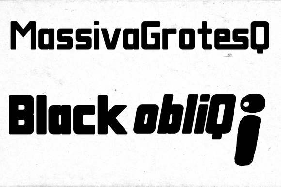 Massiva Grotesq Black Obliq Font - Featured Image