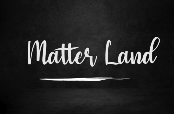 Matter Land Font - Featured Image