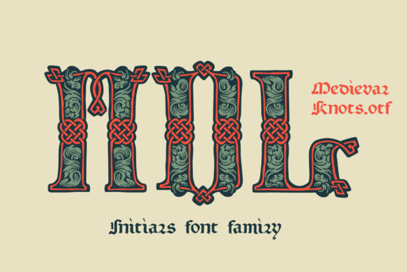 Medieval Knots Font - Featured Image