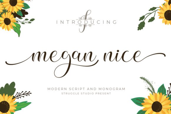 Megan Nice Font - Featured Image